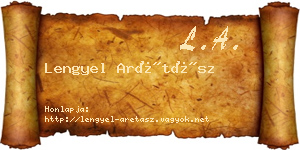 Lengyel Arétász névjegykártya